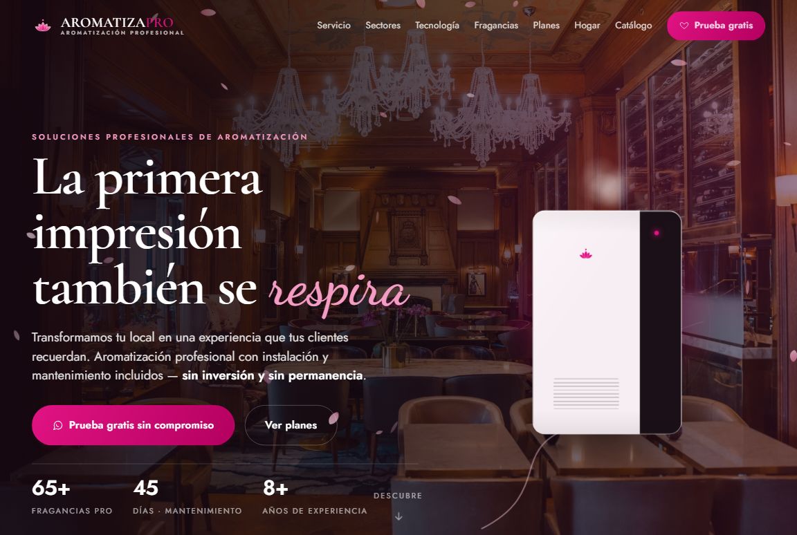 Web de AromatizaPro